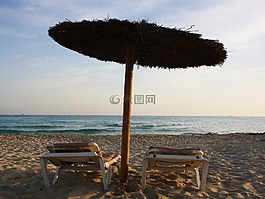 海灘,砂,海