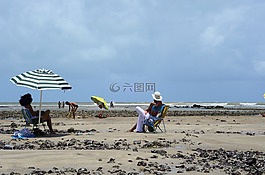 海灘,沙,mar