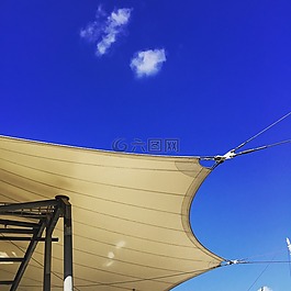 天空,屋顶,打开空气