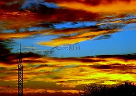 太陽(yáng),云,天空