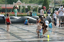 愛寶樂園,噴泉,兒童