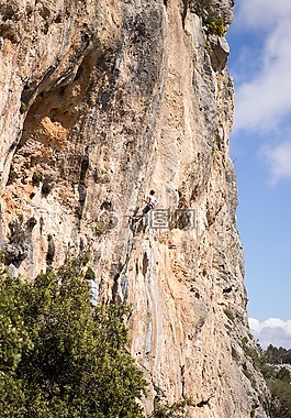 懸崖,升級,運動