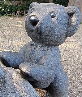 玩具熊,雕塑,熊