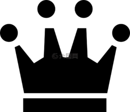 皇冠,黑,側(cè)影
