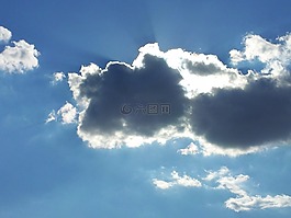 云,太陽,天空