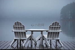 湖,放松,水