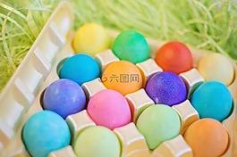 復(fù)活節(jié)彩蛋,多彩,蠟筆