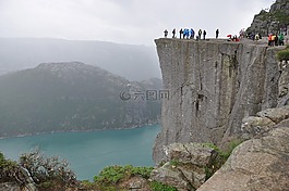 preikestolen,挪威,岩