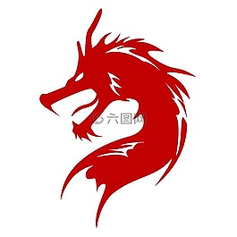 中国龙,红龙,徽标