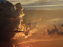 日落,云,暮光之城