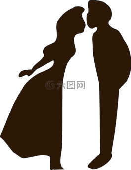 夫妇,吻,爱