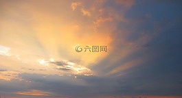 天空,云,傍晚的天空