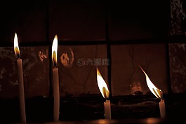 蠟燭,光,宏