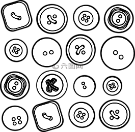 按鈕,緊固件,什錦的按鈕