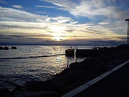 海岸,海,天空