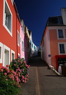 sauzon,布列塔尼,美女-ile-zh-mer的