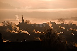 日出,景觀,morgenrot