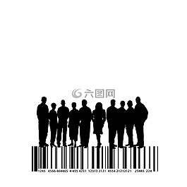 人類,剪影,組