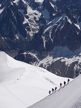 山,登山者,景觀