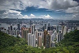 香港,高峰,查看