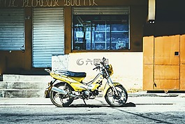 馬達,自行車,路
