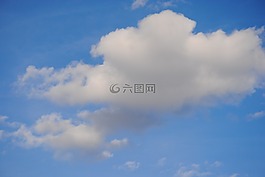 天空,云,藍色