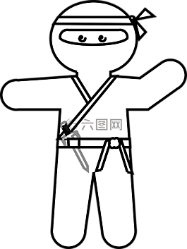 忍者,日本,卡通