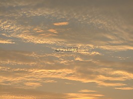 日落,云,天空