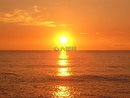 太陽(yáng),西,日落