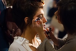 expocosmética,妇女,脸上画