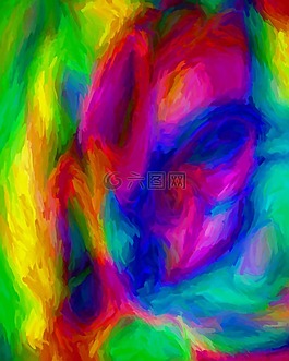 抽象,顏色,花束