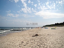 海灘,砂,夏天