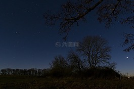 夜晚的天空,明星,繁星點(diǎn)點(diǎn)的天空