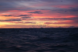日落,海,泰國(guó)