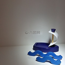 玩具,帆船,帆