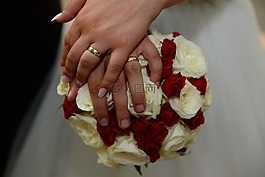 婚禮,花束,愛