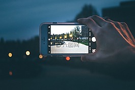 iphone,公園,街