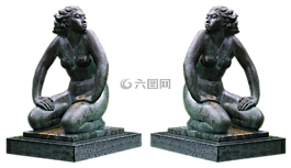 雕像,大理石,女子