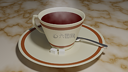 喝,茶,杯