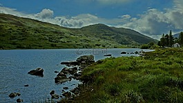 irelande,景觀,湖