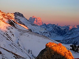 白云巖,山,日落