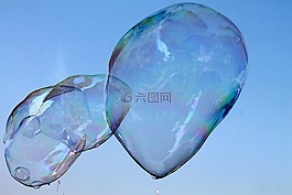 肥皂泡,泡沫,天空