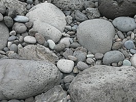 鹅卵石,岩,石头