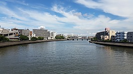 鹤见河,横滨,日本