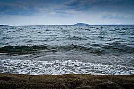 海,海灘,沙