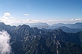 全景圖,山,天空