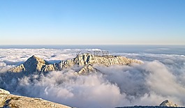 云,山,自然