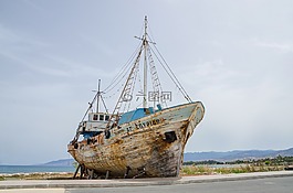 釣魚,船,塞浦路斯
