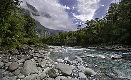 cleddau河,巖,河