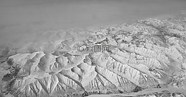 山,范圍,雪